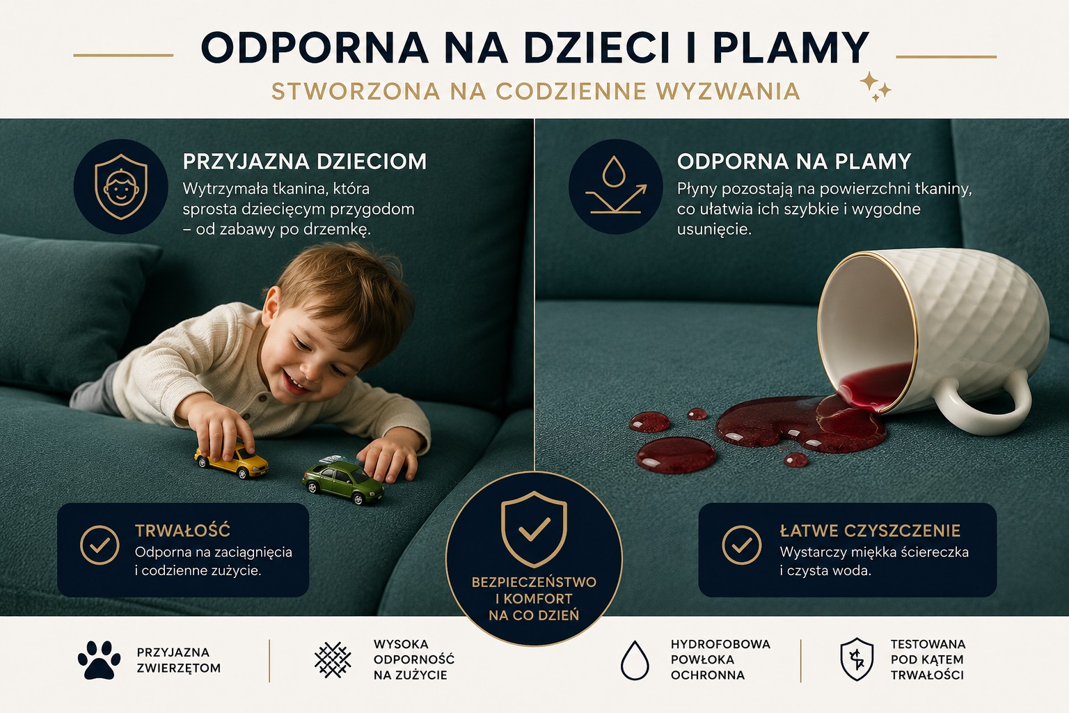 Odporność na plamy i dziecięce przygody